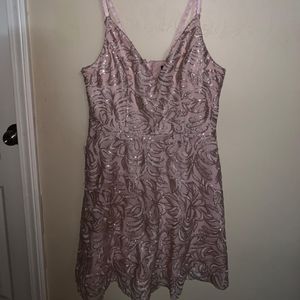 Pink/Golden formal dress
